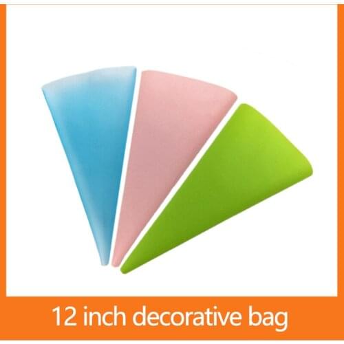 12 inch Flower Bag Reusable Silicone Decoration Bag Cake Cream Bag Stuffing Bag Baking Decoration Tool