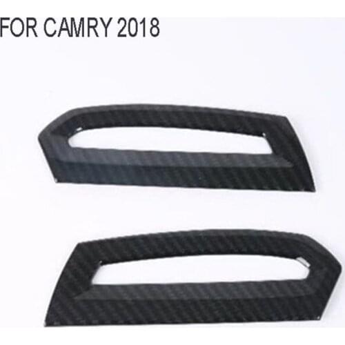 2pcs/set ABS Car Side Air Vent Cover Outlet Decoration Frame Trim Sticker Styling Refit Car Accessories Fit for Camry 2018