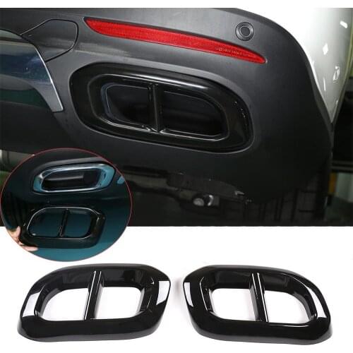 ABS Exhaust Muffler Tail Pipe Trim Fit ForBenz GLC GLE GLS X253 W167 2020