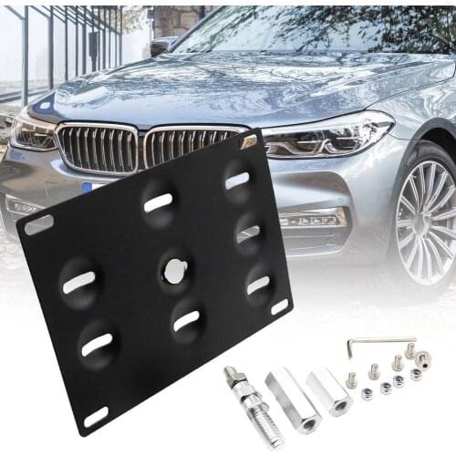Car Front Bumper Tow Hook License Plate Mounting Bracket Holder for BMW E 1 3 5