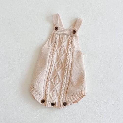 Baby Bodysuits Spring Clothes Fashion Solid Knitted Sleeveless Newborn Bodysuits Tops Infant Boys Girls Jumpsuits Outfits