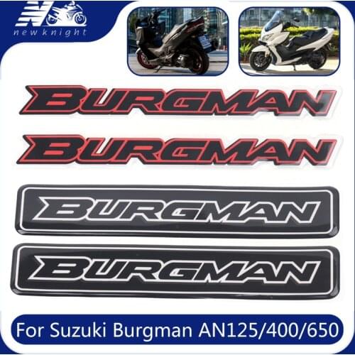 For Suzuki Burgman AN125 AN200 AN400 AN650 Scooter Motorcycle Waterproof Sticker Body Shell Decal Protector Fairing Emblem Badge
