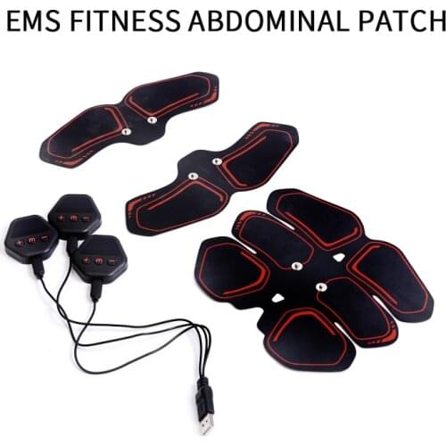 EMS ABS Wireless Muscle Stimulator Smart Fitness USB Chargeable Muscle Weight Loss tickers At Home Body Slimming Unisex Exercise
