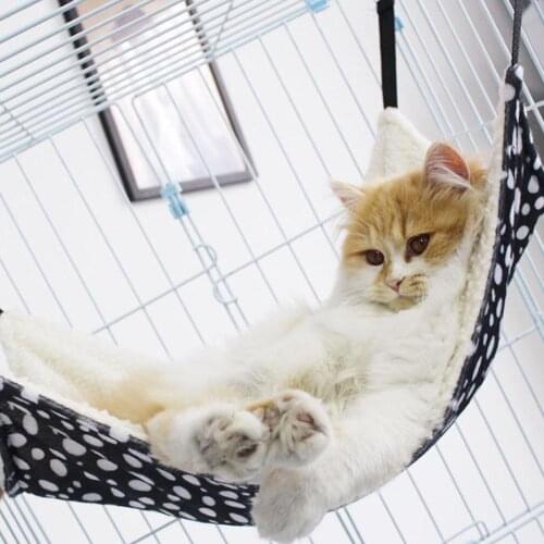 Cage Hammock For Cats Autumn And Winter Soft Reversible Breathable Kitten Pet Hammock Cat Bed Sleeping