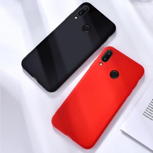Honor Play Luxury Soft Back Matte Color Cases for Huawei Honor Play Case Shockproof TPU Silicone Back Cover Capa for Honor Play