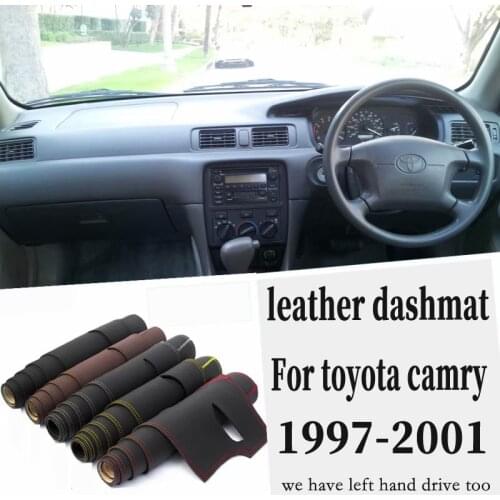 For Toyota camry 1997 1998 1999 2000 2001 Leather Dashmat Dashboard Cover Pad Dash Mat Carpet Car Styling Accessories custom