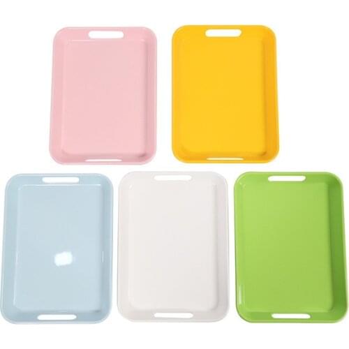 Colorful Plastic Tray with Holder for Kids Melamine Trays Montessori Materials Practical Life Materials Replacement Storage Tool