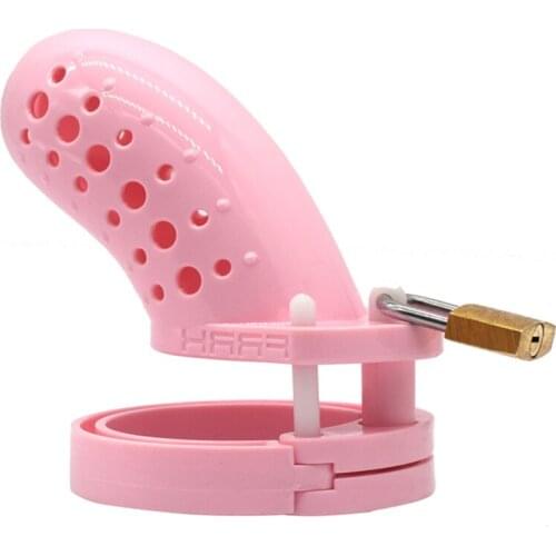 NUUN plastic Chaste Bird Small/Standard Male Chastity Device Cock Cage With 5 Size Rings peins Lock Locking Number Tags Sex Toys
