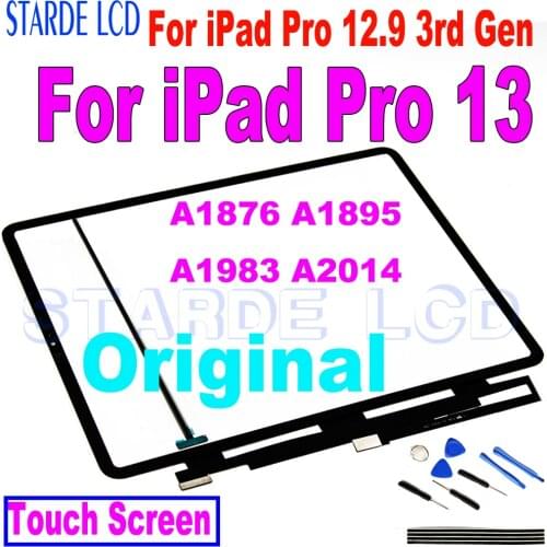 Original 12.9” Screen For iPad Pro 12.9 3rd Gen A1876 A1895 A1983 A2014 Touch Screen Digitizer Panel For iPad Pro 13 Replacement