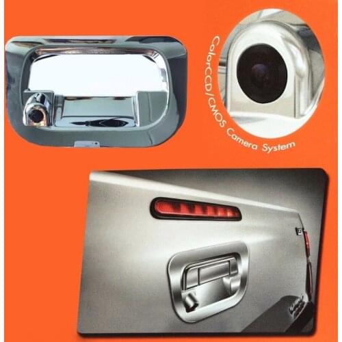 JanDeNing HD Reverse Rear View Parking Camera Handle Chrome Cover For Toyota Hilux vigo sr5 2005-2012 2013 2014