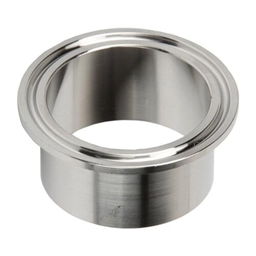 51mm Tube OD Length 40mm Stainless Steel Sanitary Weld Ferrule Connector Pipe Fitting For Homebrew Fit 2" Tri Clamp