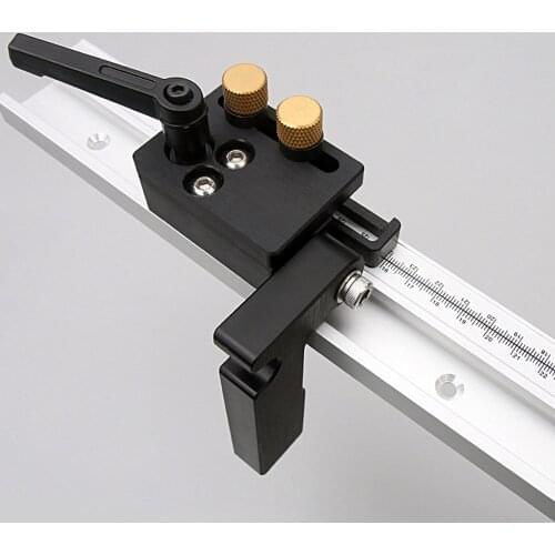 Woodwork DIY Aluminum Alloy Milling Woodwork T-Slot track stop Miter Track Stop Limiter Locator Table Saw Woodworking Workbench