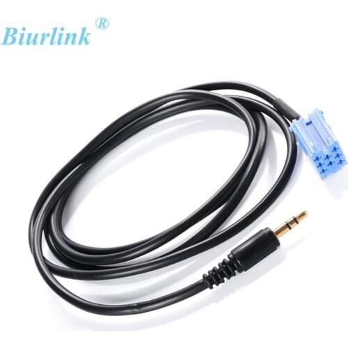AUX Input Lead 3.5mm Jack Car Radio MP3 Auxiliary Adapter For Volkswagen MINI ISO 8Pin Socket