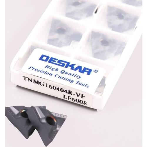 10PCS TNMG160404R-VF TNMG160408R-VF LF6008 TNMG160404L-VF TNMG160408L-VF LF6008 Carbide Inserts CNC Metal Lathe Turning inserts