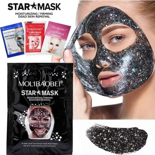 Starry Mask Blackhead Removal Facial Gel Point Noir Mask Peel Off Black Face Mask Tighten Pores Face Cleaning Firming Star Mask