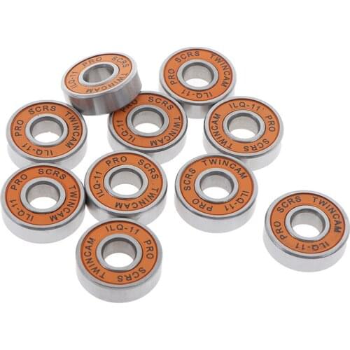 10 Pcs/pack Stainless Bearings Performance Roller Skate Scooter Skateboard Wheel