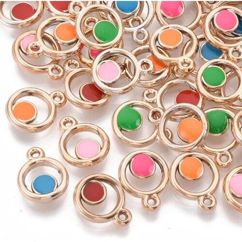 100pcs Enamel Charm Acrylic Pendants Star Heart Teardrop Pendants for DIY Necklace Bracelet Jewelry Makin