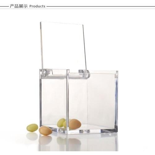 300pcs Clamshell Transparent Plastic Box Clear Wedding Candy Box Unique Wedding Decoration lin3921