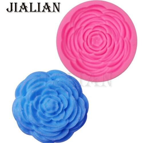 3D Cake Decoration Silicone soap Molds Flowers Roses Chocolate Sugarcraft sugar Candy Mold Fondant decorating tools T0836