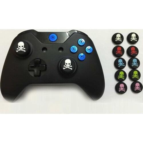 4pc Skull Thumb Grip Cap Gamepad Joystick Cover Case For Sony PlayStation Dualshock 3/4 PS3 PS4 Slim Pro Xbox One 360 Controller
