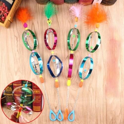 5 Pcs/set Funny Colorful Rotate Wind Spinner Windmill Toys Party Gifts Manual Feather Head Windmills Children Kindergarten Prize