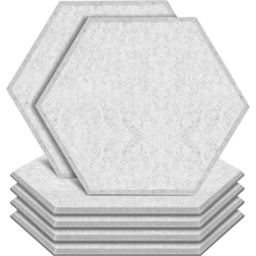 6 Pieces of Acoustic Panel Sound Insulation Pads, Sound Insulation Panels for Wall Decoration and Acoustic Treatment Promotion