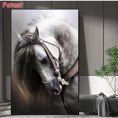 Diamond Embroidery Modern animal art, horse Picture Of Diamond Painting Full Square round drill Mosaic Cross Stitch Art PP2412