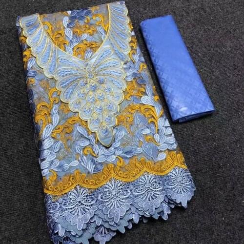 Bazin Riche 2021 New African Lace Fabric High Quality Original Embroidery Cotton African Nigerian Lace Fabrics for Wedding Dress