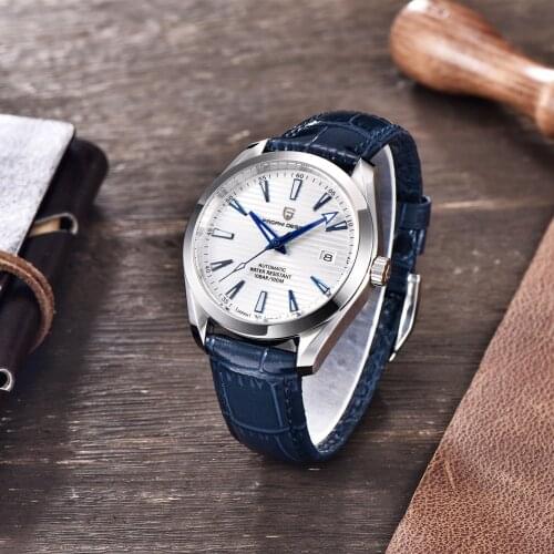PAGANI DESIGN Top Brand Men Watch Fashion Automatic Luxury Sport Mechanical Wristwatch Waterproof 100M Genuine Leather Watch Men