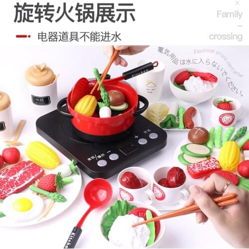 Children Miniature Kitchen Toys Kids Simulation Cooking Play House Kitchen Toy Set Educational Utensilios De Cocina Toys BC50GJJ