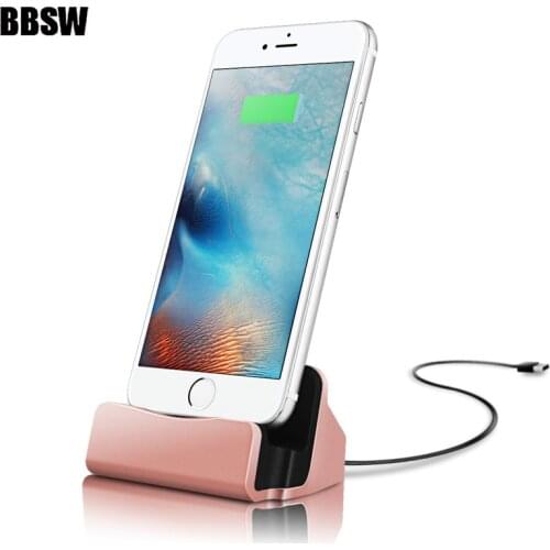 BBSW Dock Charger Sync Data Docking Station Charging Desktop Cradle Stand For iPhone Xs MAX XS XR X 8 8 Plus 6S 7 Plus 5 5S SE