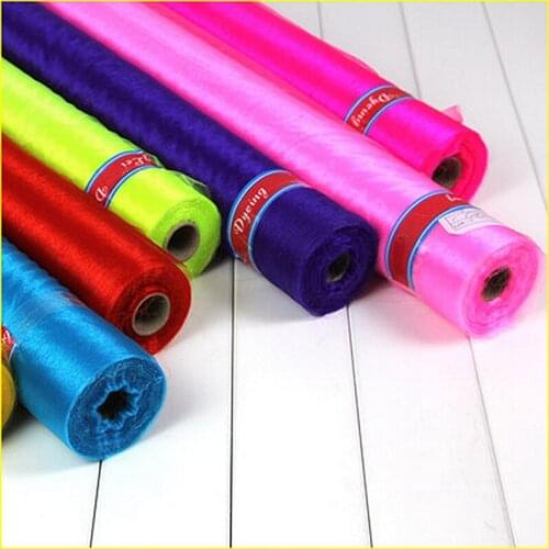 GLace 30Y/Lot 9 colors Tulle Fabric Wedding gauze stair handrail decoration mesh fabric gauze ribbon arrangement TX543