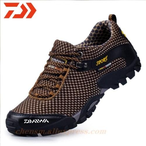 DAWA Cow Leather Sport Climbing Shoes Men Hiking Trekking Fishing Shoes Women Non-slip Travel Sneakers Man Outdoor New