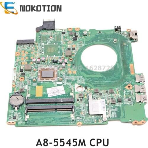 NOKOTION For HP 15Z-P 15-P Laptop Motherboard 766713-501 766713-001 DAY23AMB6F0 A8-5545M CPU