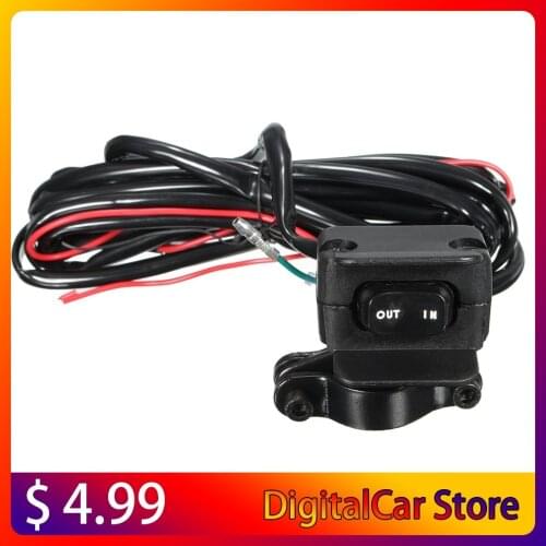 Motorcycle ATV/UTV 3 Meters Winch Rocker Switch Handlebar Control Line Warn Kits 12V Full Sealed Switch Connectors Supplies