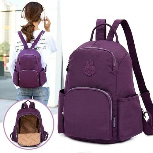 Anti-theft Nylon Backpack Women Preppy School Bags For Teenagers Backpack Female Travel Bags Girls Backpack Mochilas LI-2701