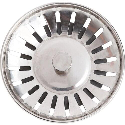 NEW Kitchen Stainless Steel Basin Drain Dopant Sink Strainer Basket Waste Filter Dls HOmeful
