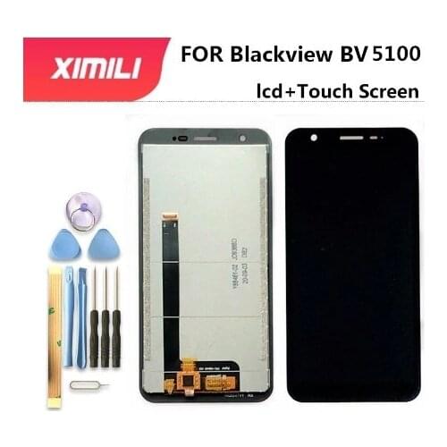 New 100% Original 5.7" Blackview BV5100 LCD Display +Touch Screen Digitizer Assembly For Blackview BV5100 Replacement+Tools