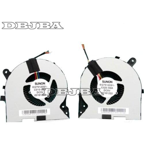 New CPU+GPU cooling Fan for Lenovo Logine Y720 Rescuer Y720-15 Y720-15IKB cooler EG75120S1-C010-S9A EG75120S1-C020-S9A fan