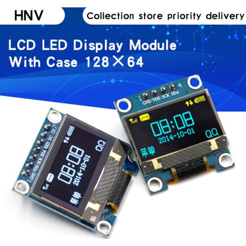 0.96 inch oled IIC Serial White OLED Display Module 128X64 I2C SSD1306 12864 LCD Screen Board GND VDD SCK SDA for Arduino