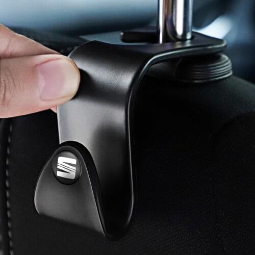 A Pair Portable Car Seat Back Hooks Hanging Bag Rack Accessories For Seat Leon Ibiza Ateca Altea Arona Sportcoupe Alhambra Exeo
