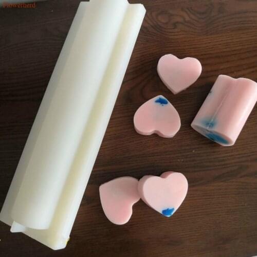 Variety Tube DIY Cake Decorating Tools Candle Soap Mould Long Sandwich Silicone Mold Heart Flower Stars Mousse Cake