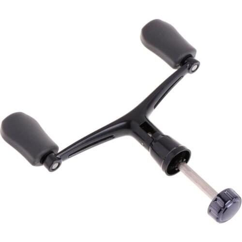 Fishing Handle Reel Double Knob Replacement Spinning Accessories Aluminum Alloy