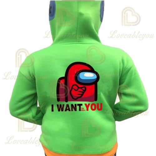 2020 Hot Game Splicing Childrens Hoodie Boys Girls Fashion Green Green / Red Child Hoodie for Kids Birthday Clothing Present