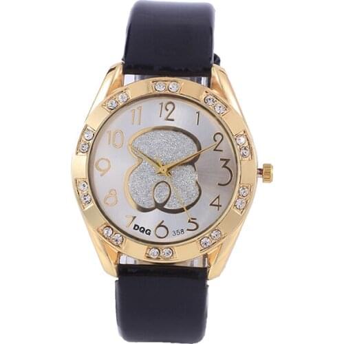 Reloj mujer Fashion Women Watches Lady Watch Luxury Leather Crystal Quartz Wrist Watch Girls Ladies Gifts Students Present Chasy