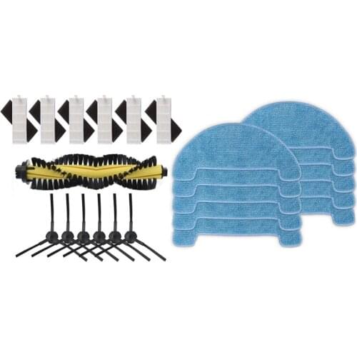1 Set Replacement Accessories for Ilife A4 Robot Vacuum Cleaner & 10 Pcs Vacuum Cleaner Parts Mop Cloth