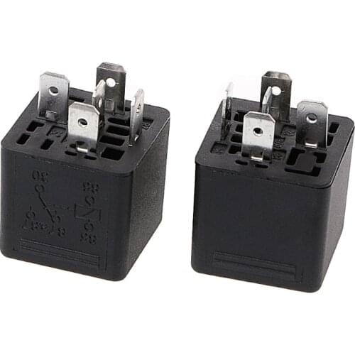 2Pcs SLD-12VDC-1C 1.6W High Power Relay NO 40A NC 30A 5pin Automotive Relay
