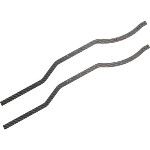 2Pcs Carbon Fiber Chassis Frame Rail for Axial SCX10 II 90046 90047 1/10 RC Crawler Car Upgrades Parts Accessories