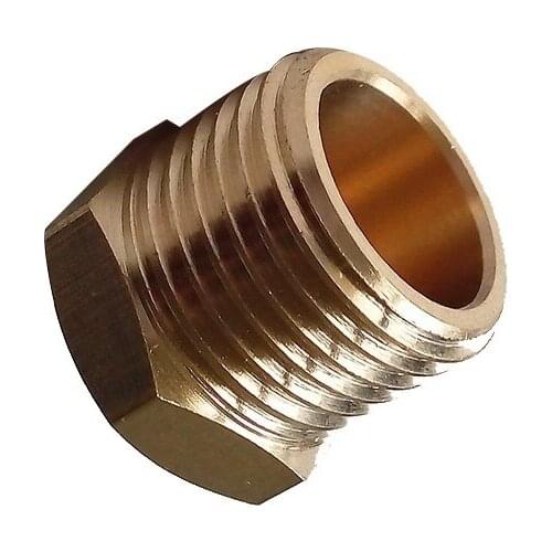 3pcs Brass Pipe Fitting Hex Head Plug Connector 1/2" Male BSP