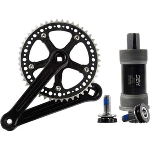 48T46T 36T Single Speed Fixed Gear Crankset 130BCD 170mm aluminum alloy crank set 36T hollow sprocket chain wheel chaining Parts